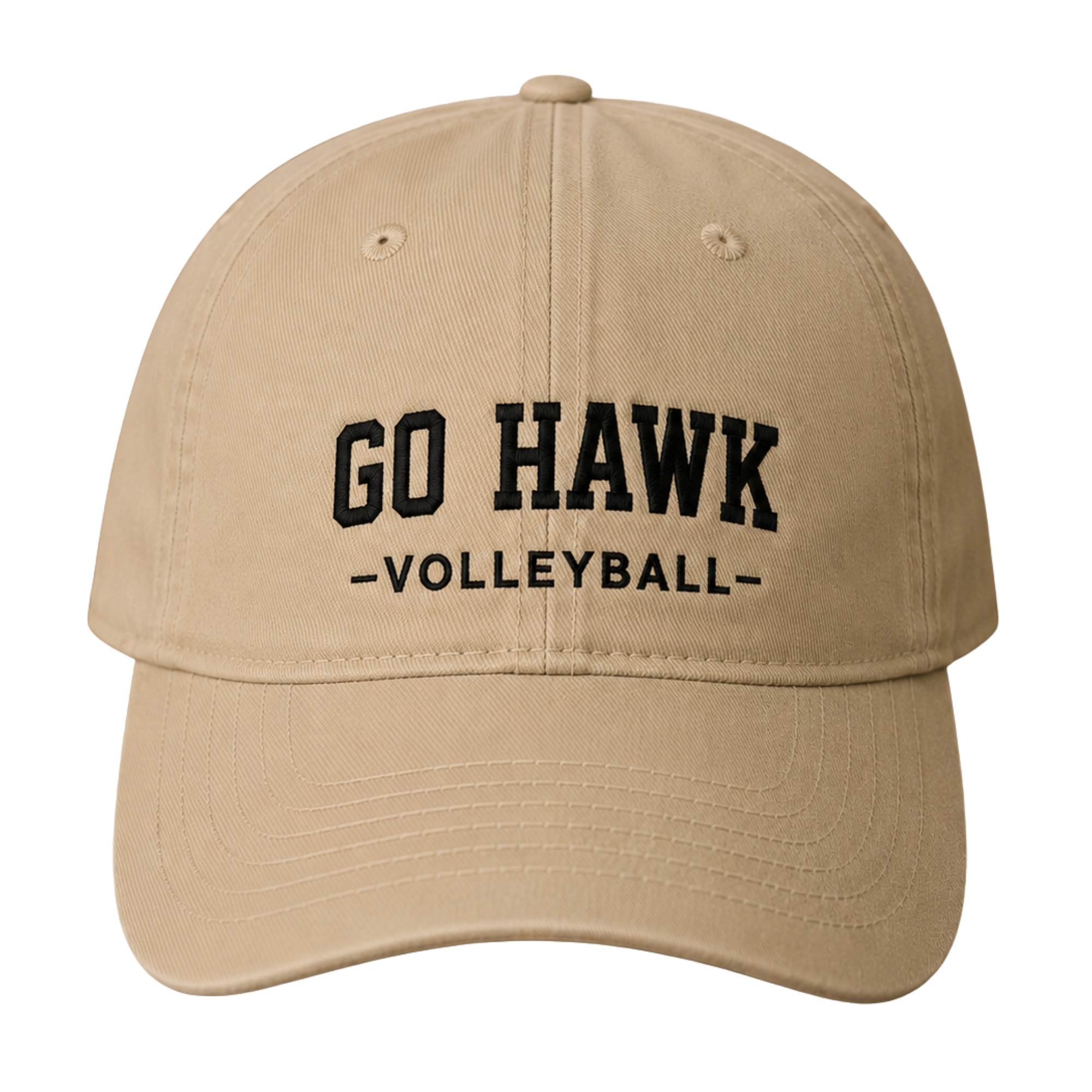 Go Hawk Volleyball Relaxed Twill Cap