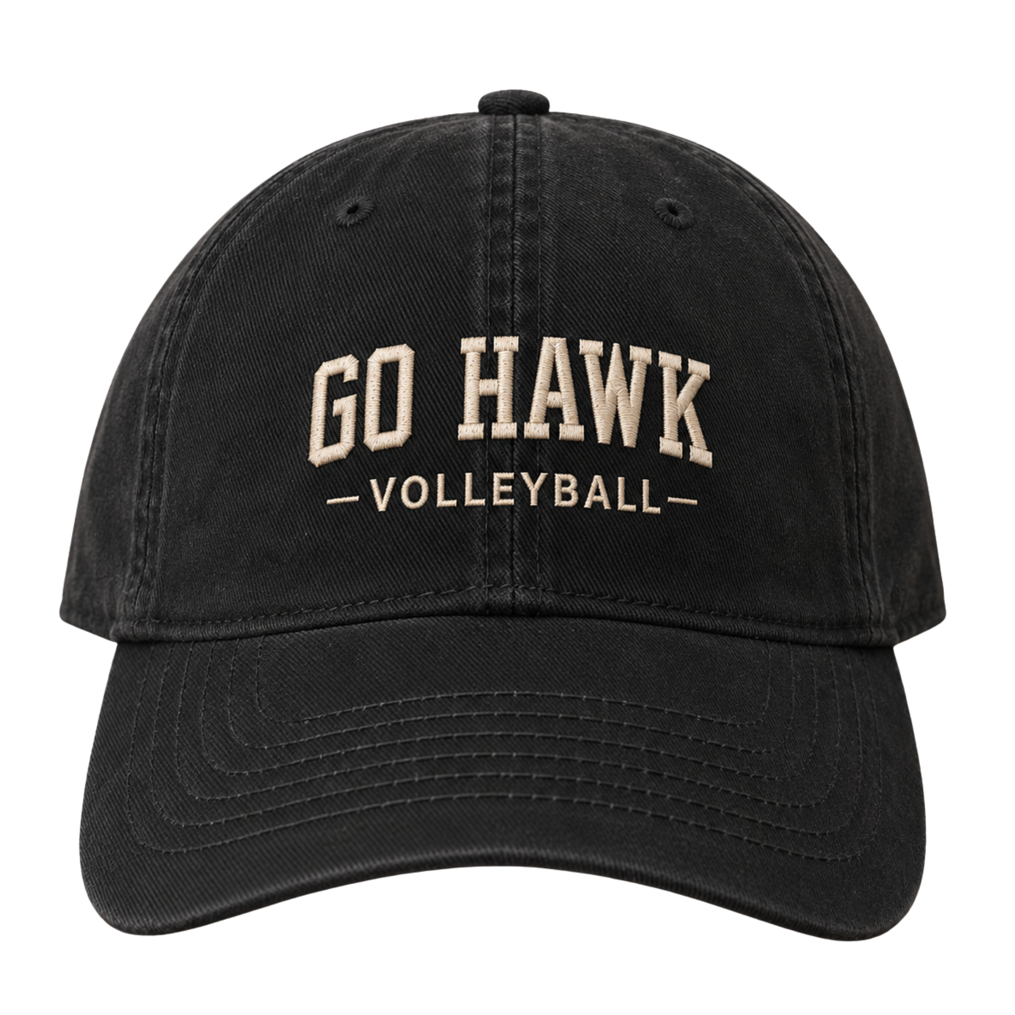 Go Hawk Volleyball Relaxed Twill Cap