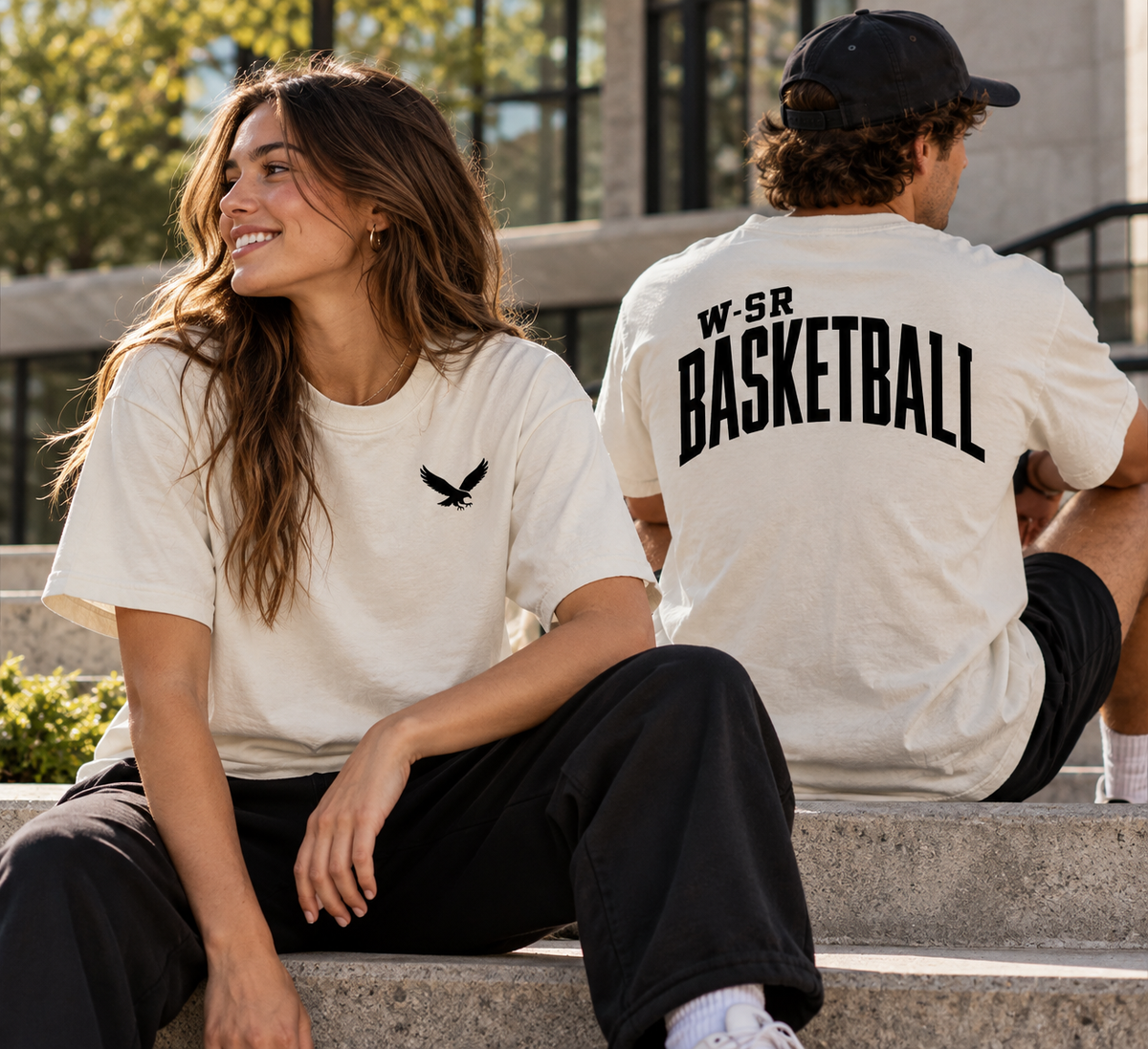 Go Hawk Basketball Heritage Tee