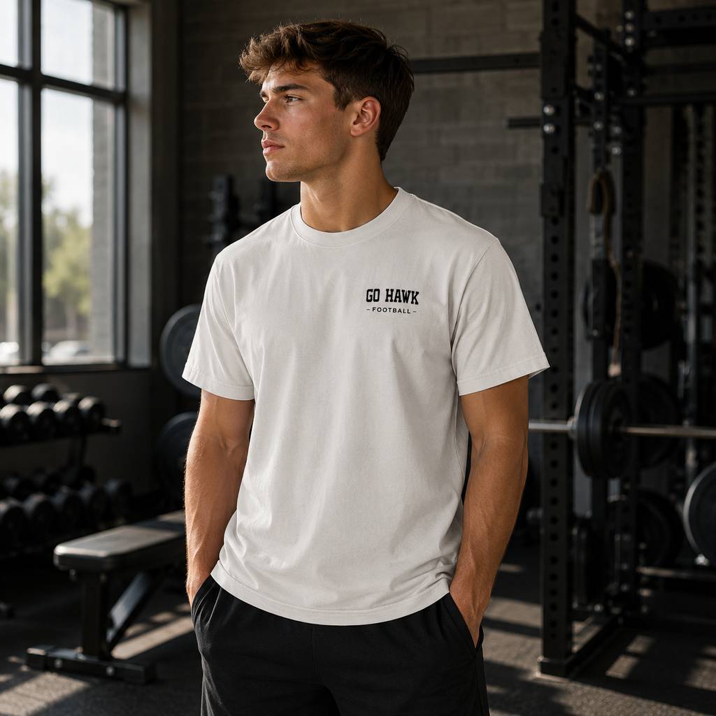 Go Hawk Football Heritage Tee