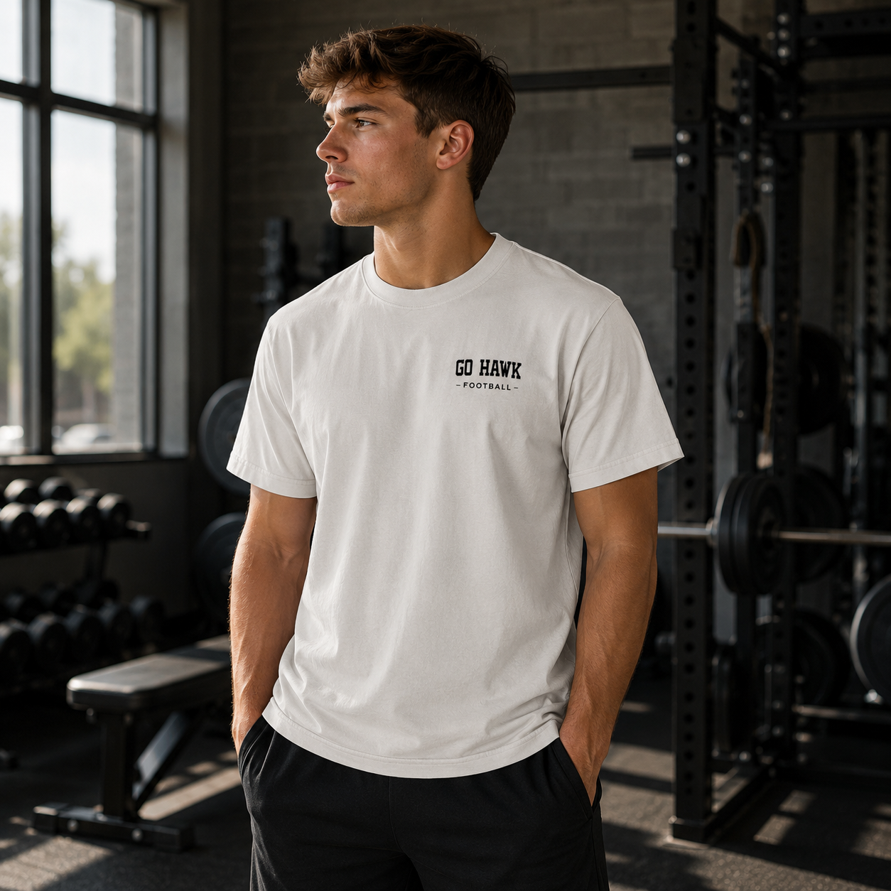 Go Hawk Football Heritage Tee