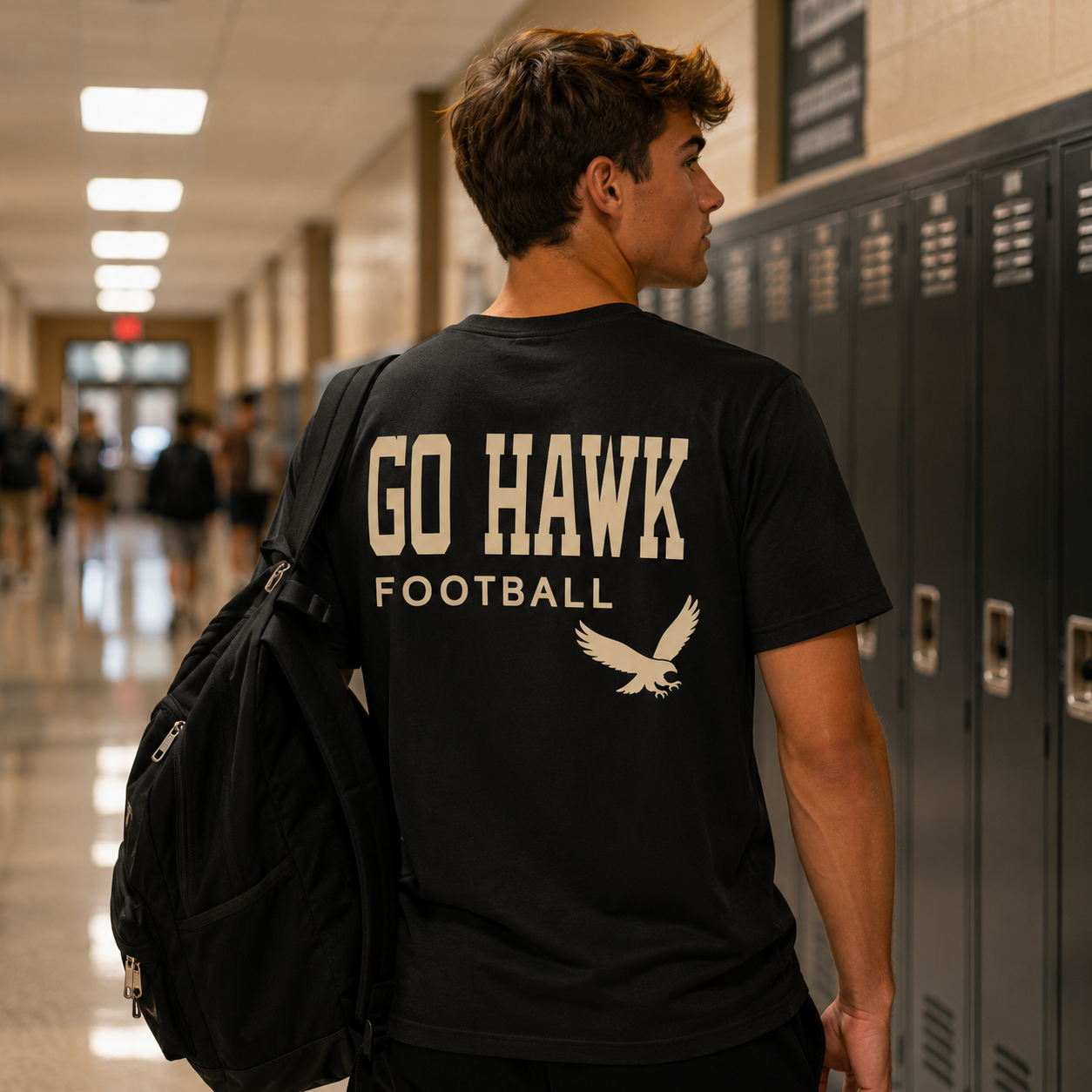Go Hawk Football Heritage Tee