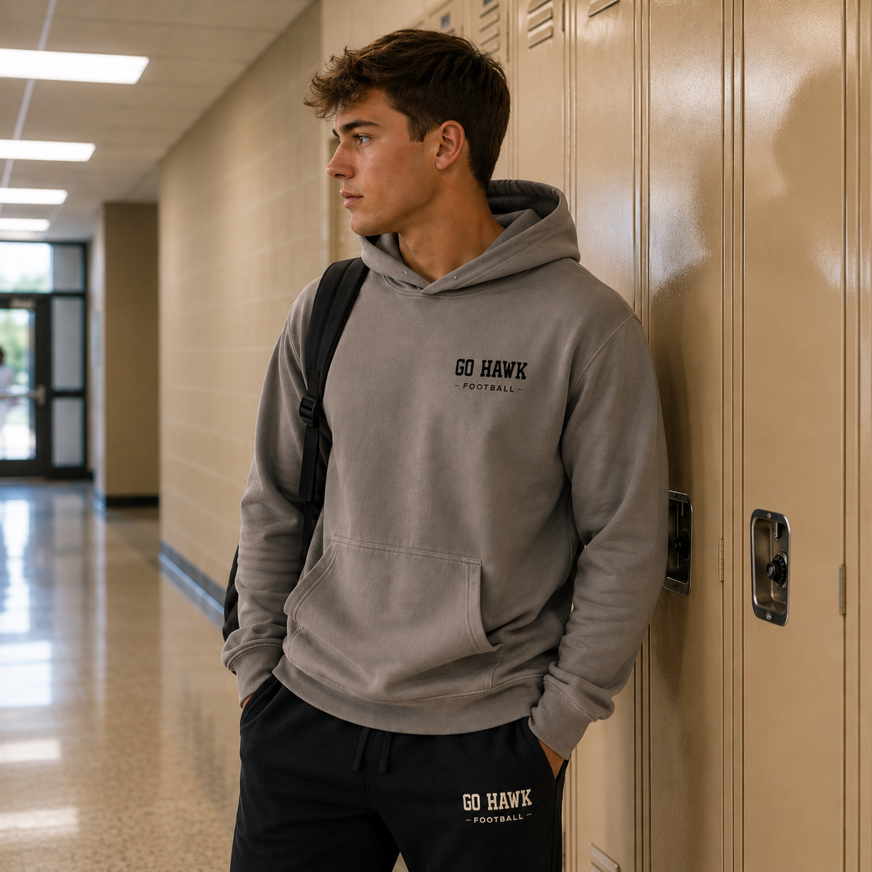 Go Hawk Football Heritage Hoodie