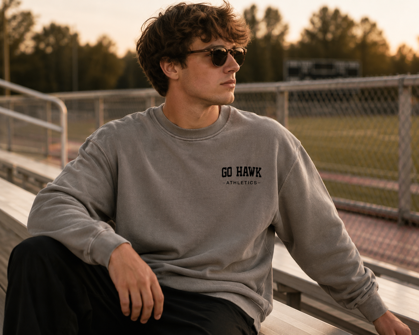 Go Hawk Athletics Heritage Crewneck Sweatshirt