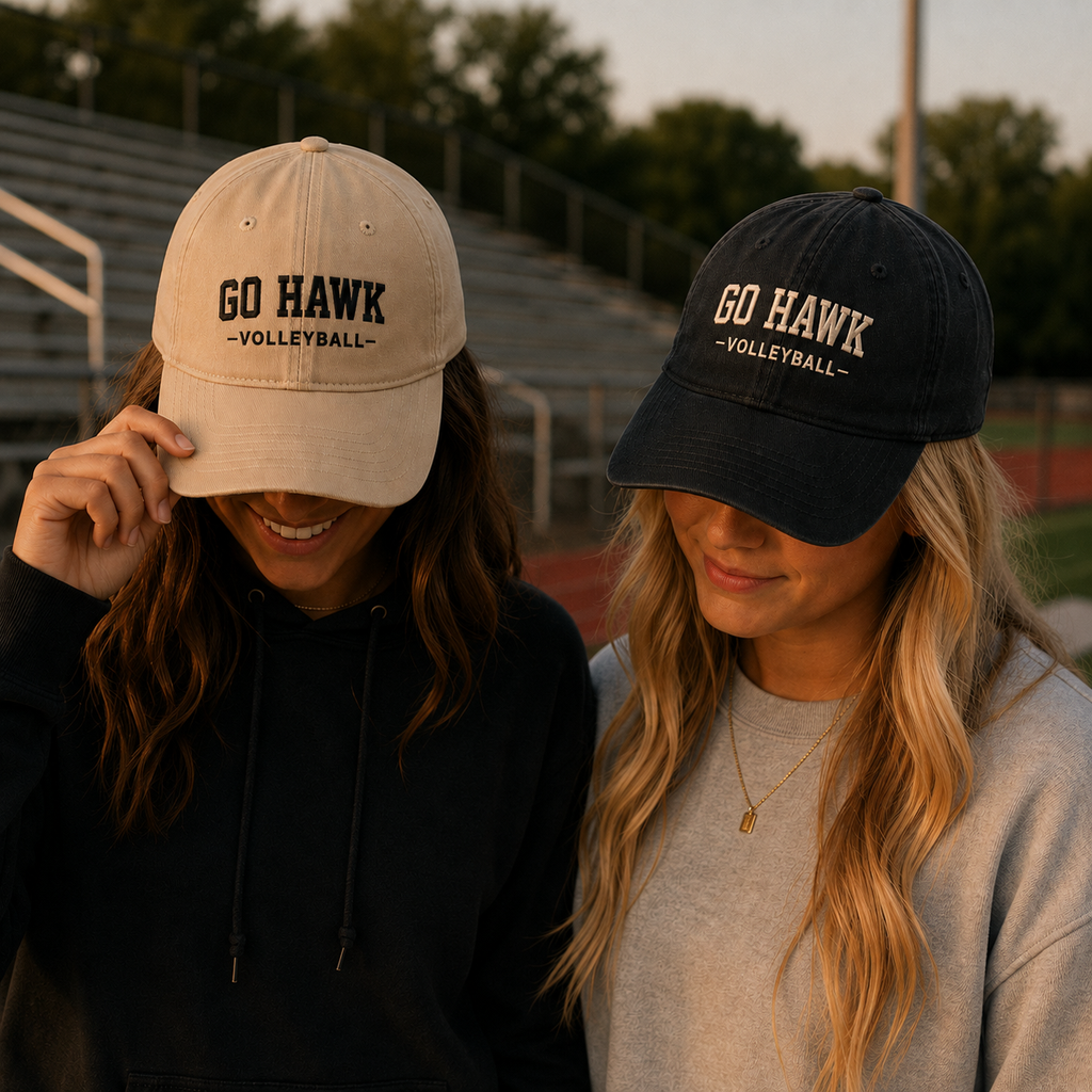 Go Hawk Volleyball Relaxed Twill Cap