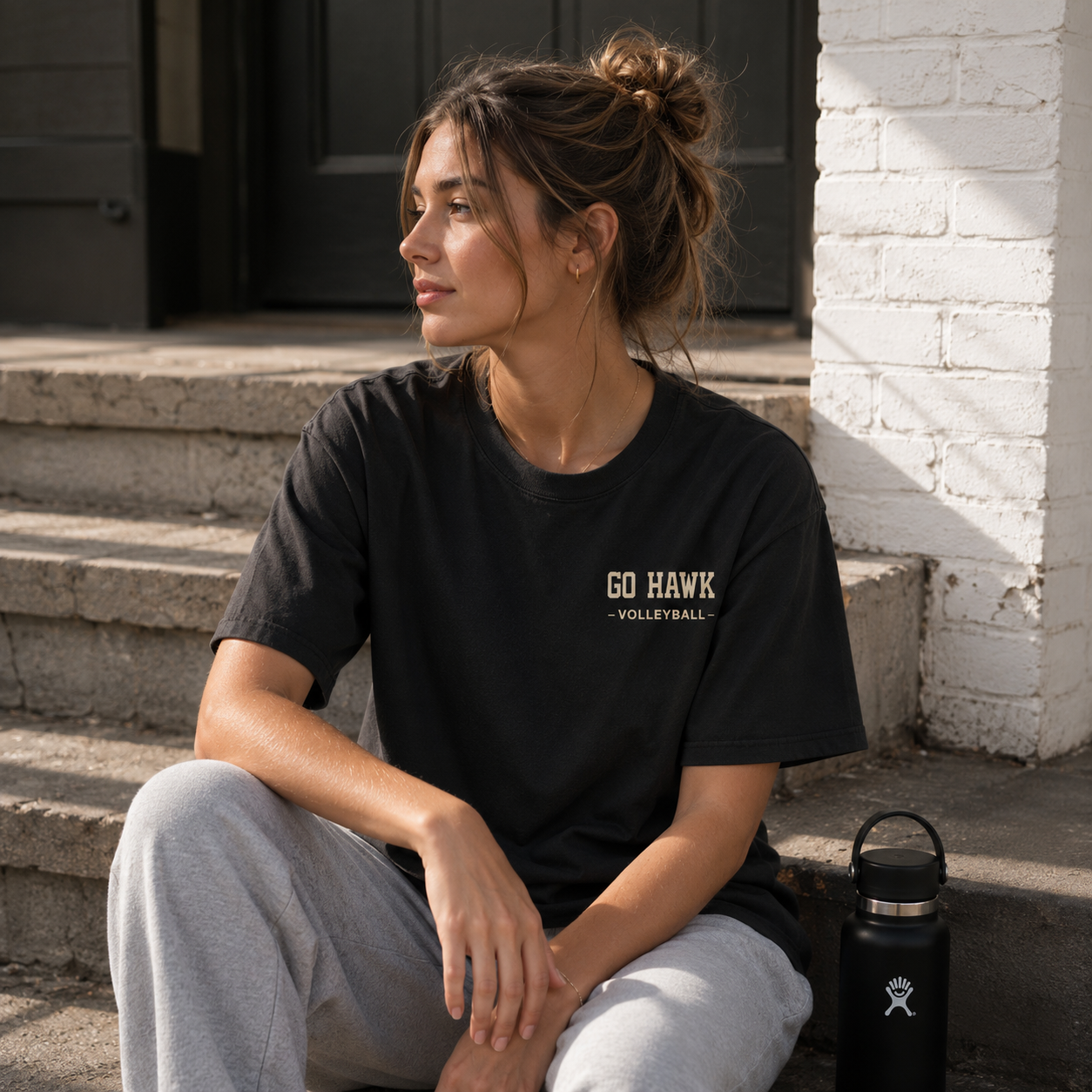 Go Hawk Volleyball Heritage Tee