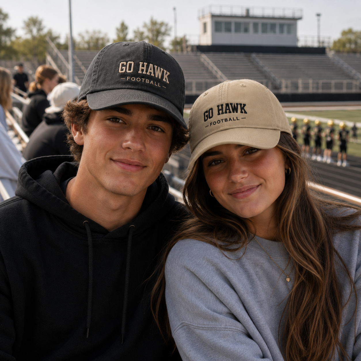 Go Hawk Football Relaxed Twill Cap