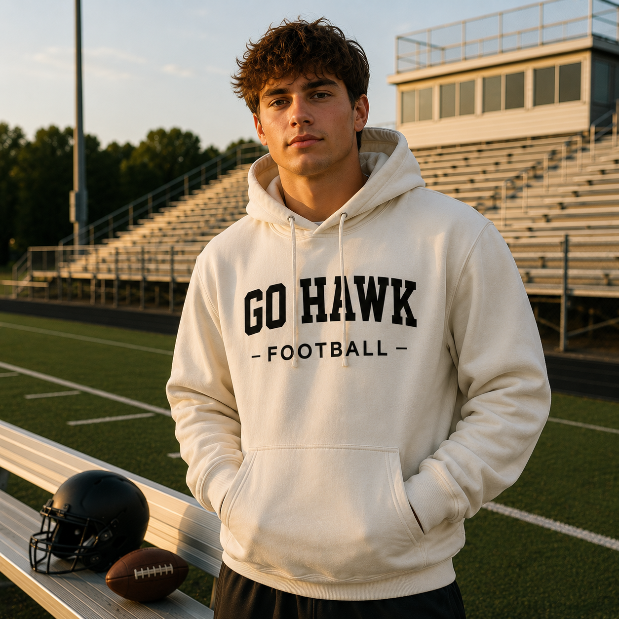 Go Hawk Football Essentials Hoodie