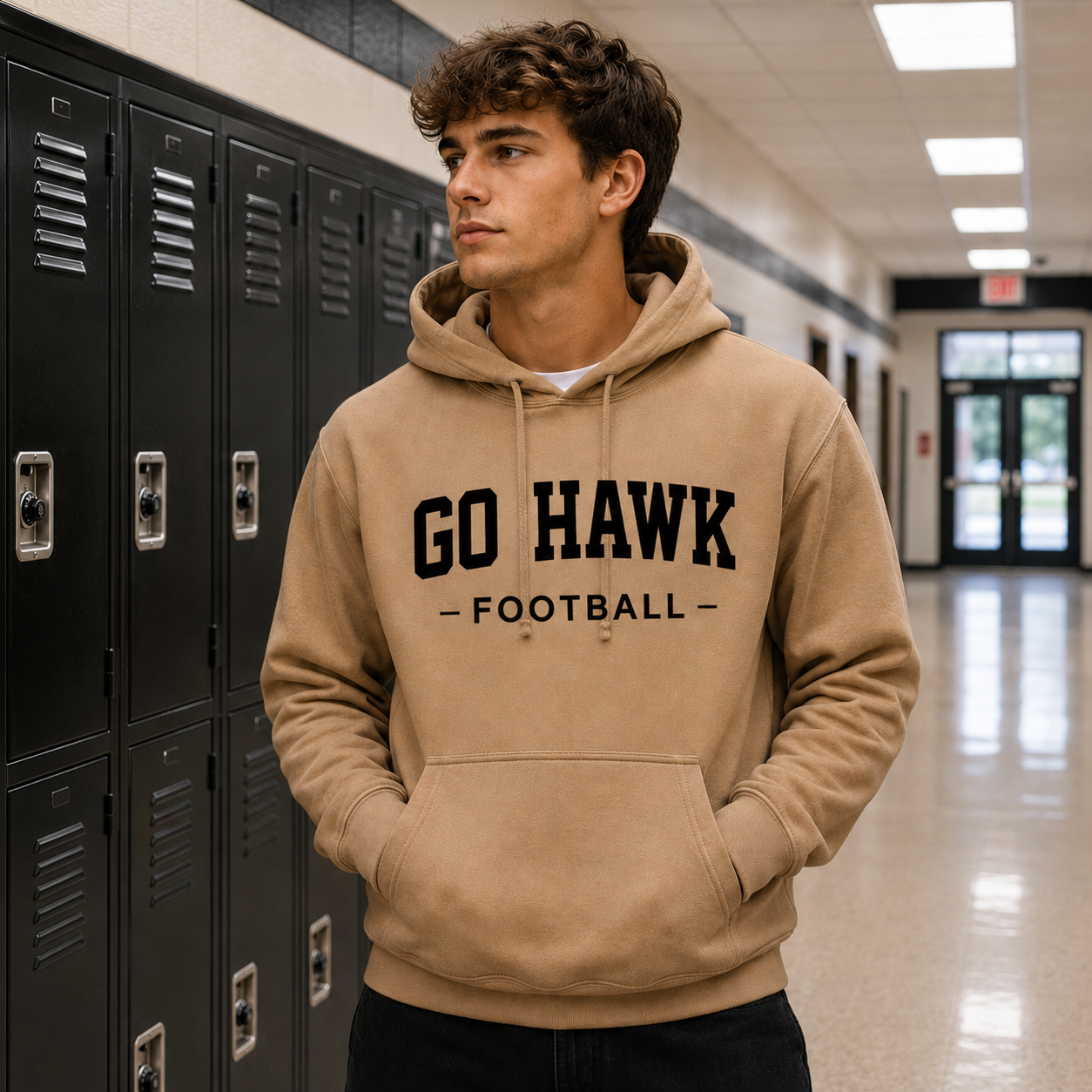 Go Hawk Football Essentials Hoodie