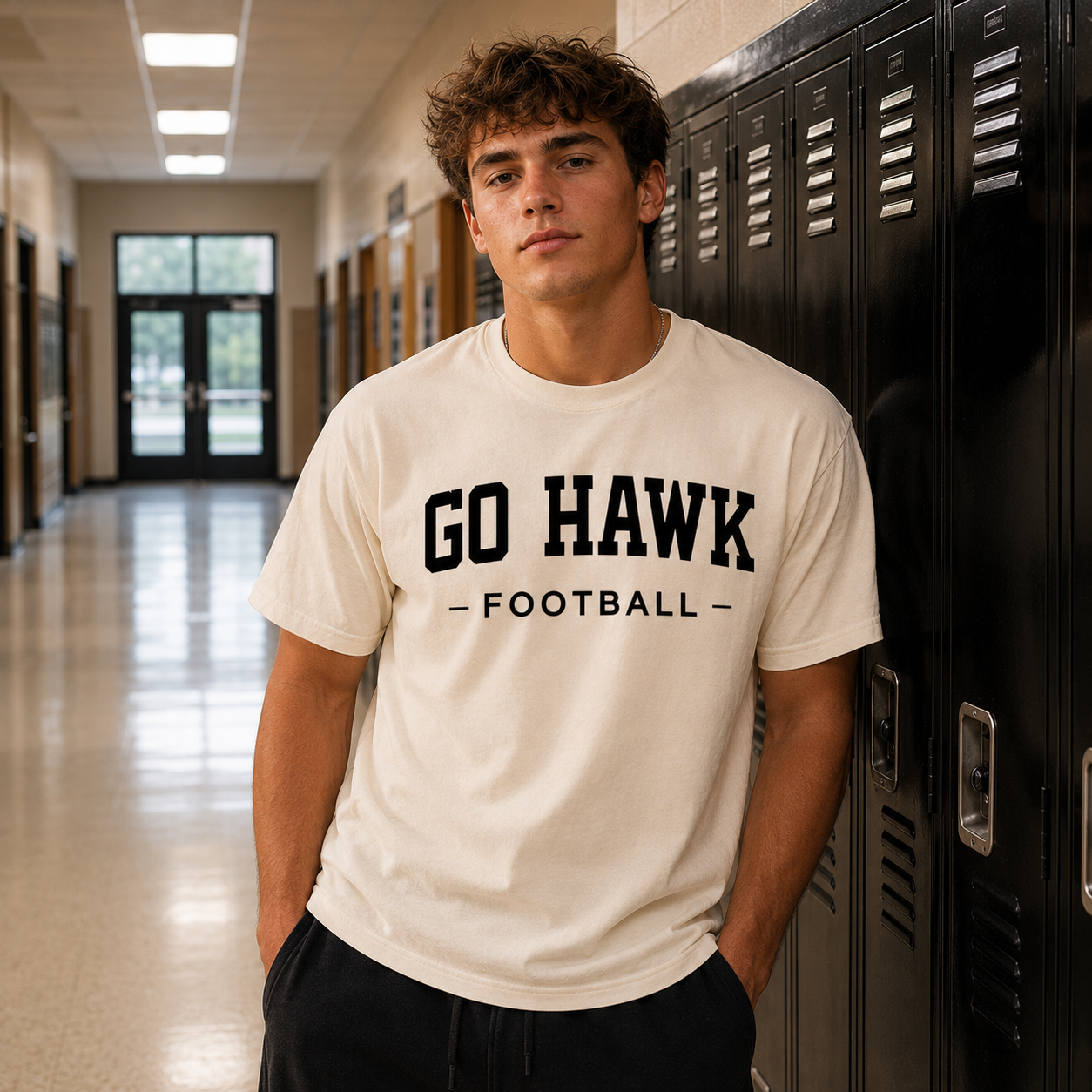 Go Hawk Football Essentials Tee