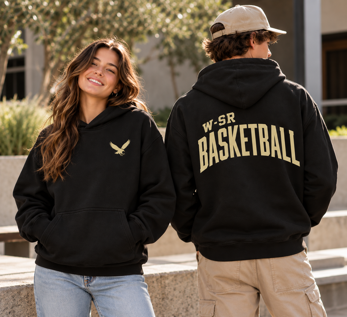 Go Hawk Basketball Heritage Hoodie