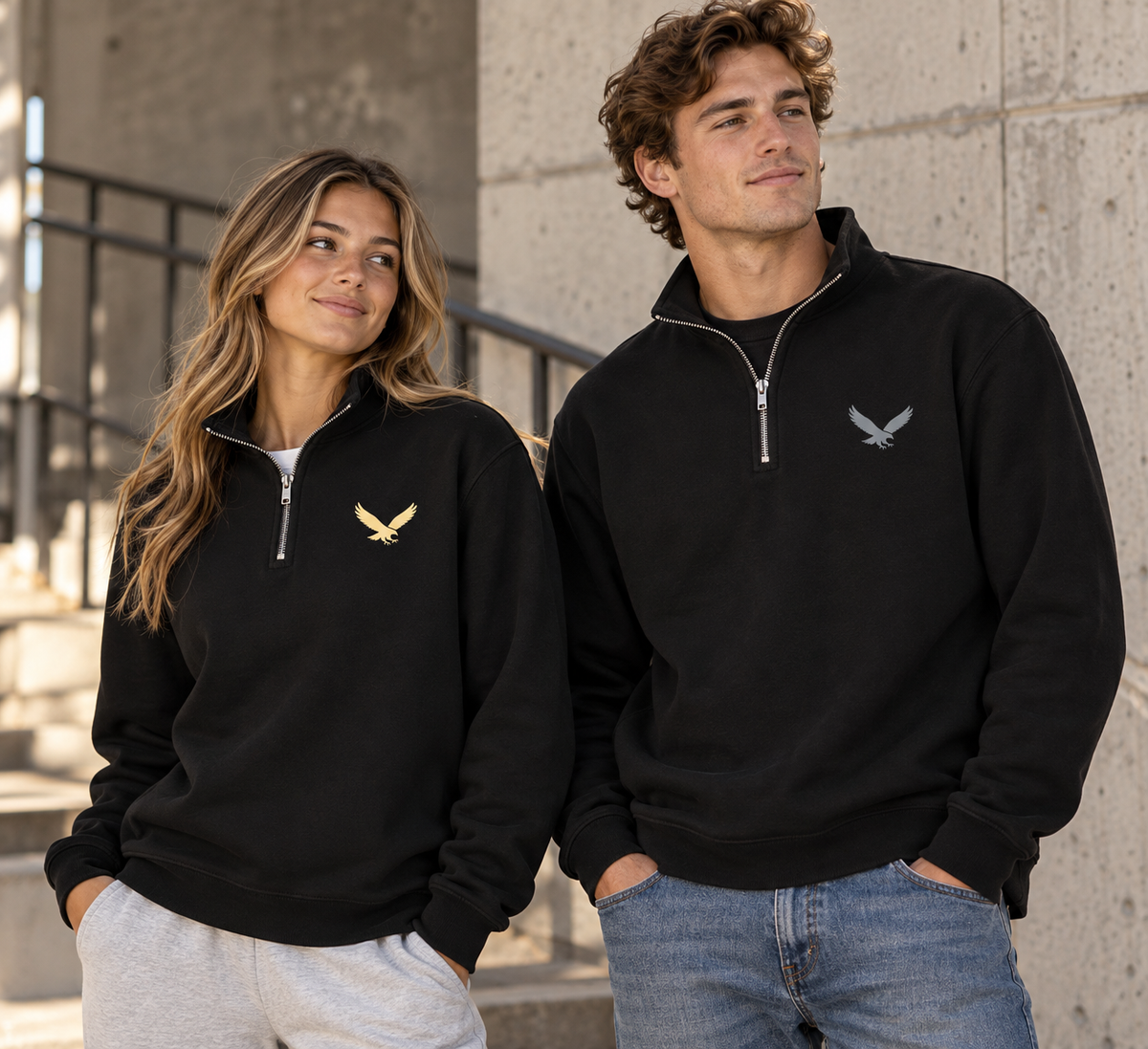 Go Hawk Essentials Quarter Zip *EMBROIDERED*