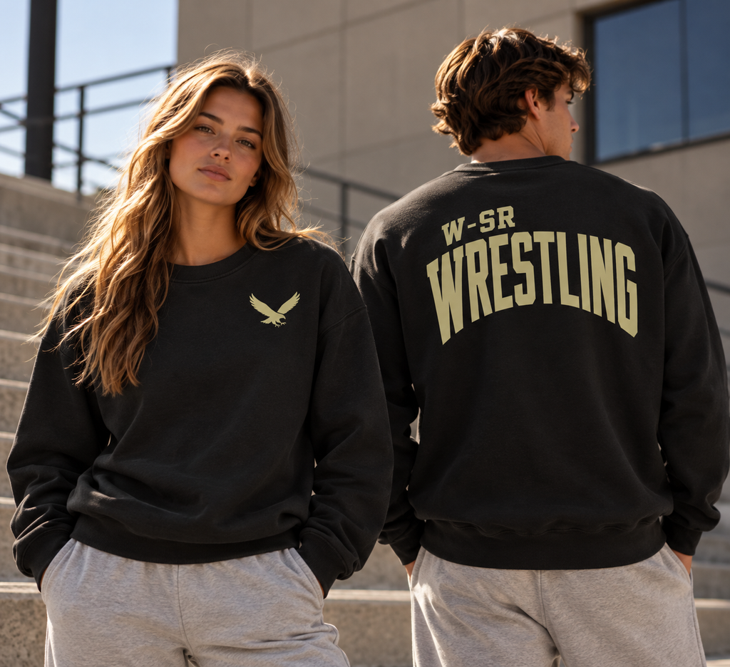 Go Hawk Wrestling Heritage Crewneck Sweatshirt