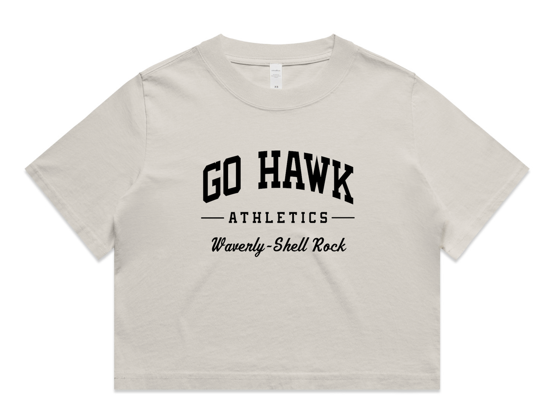 Go Hawk Athletics Cropped Tee