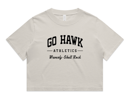 Go Hawk Athletics Cropped Tee