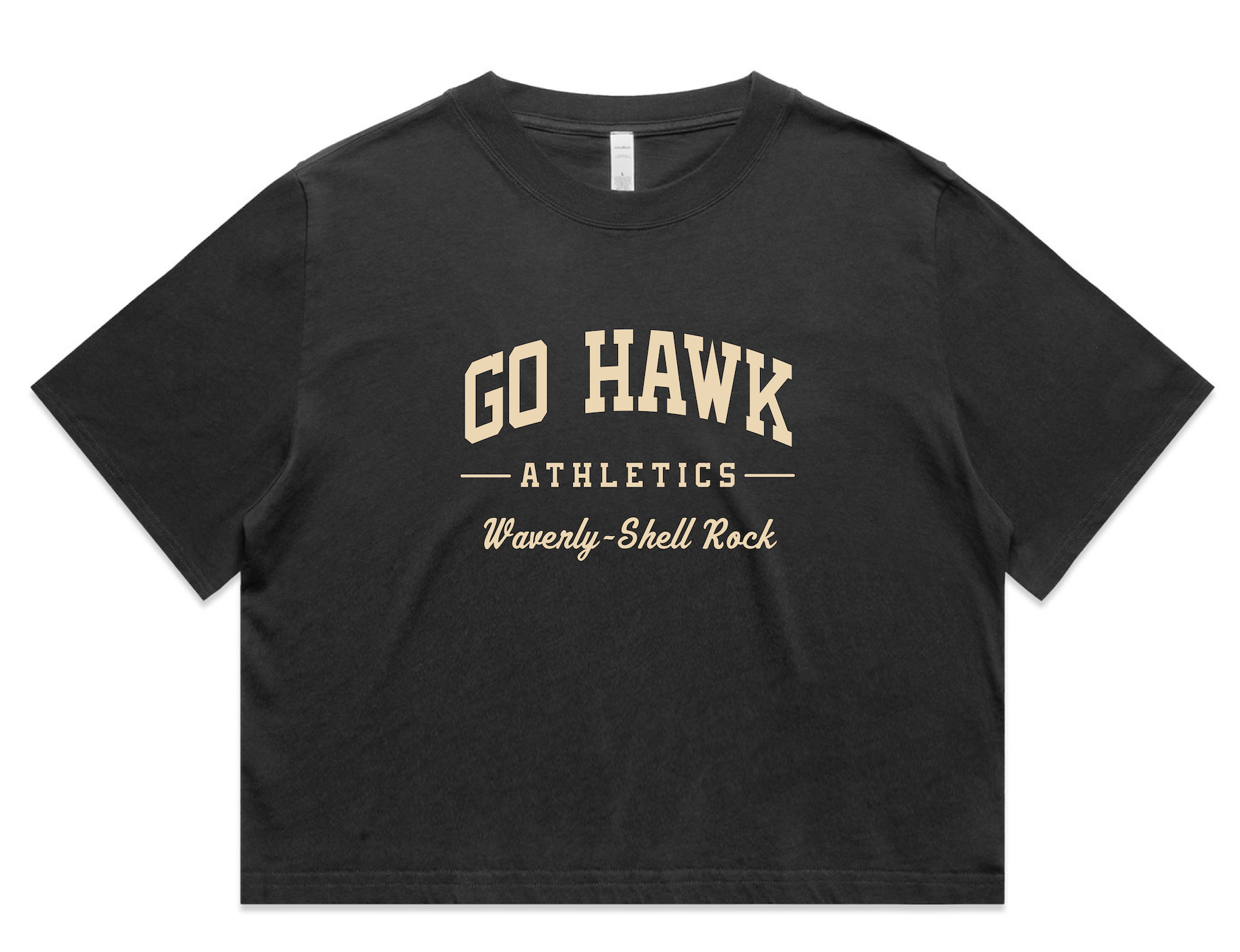 Go Hawk Athletics Cropped Tee