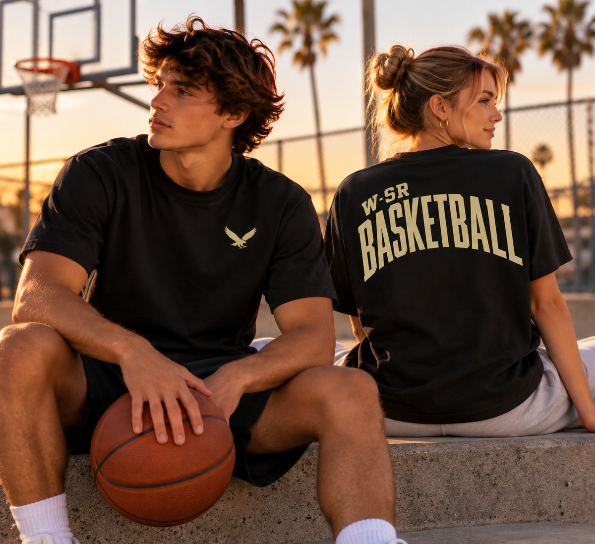 Go Hawk Basketball Heritage Tee