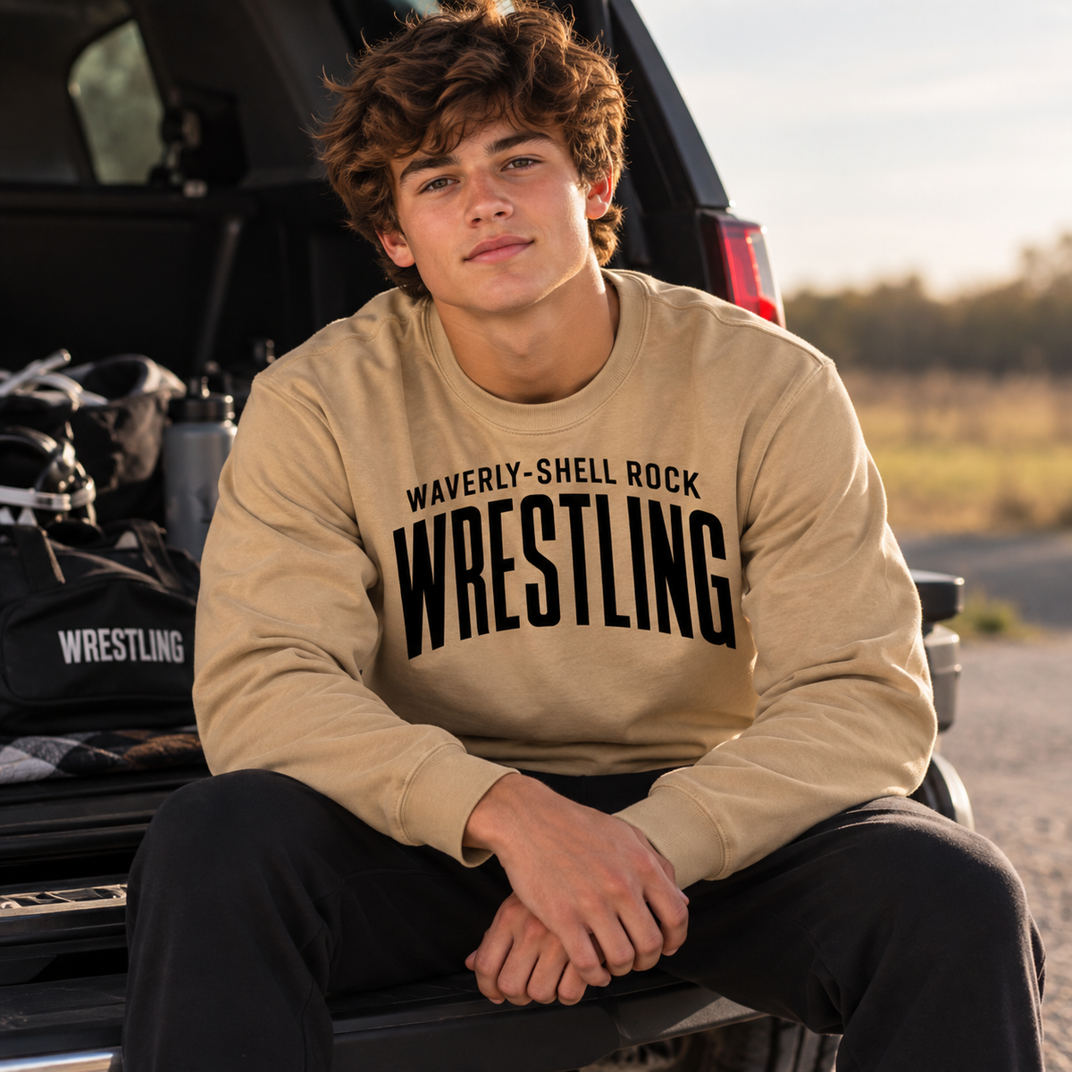 Go Hawk Wrestling Essentials Crewneck Sweatshirt