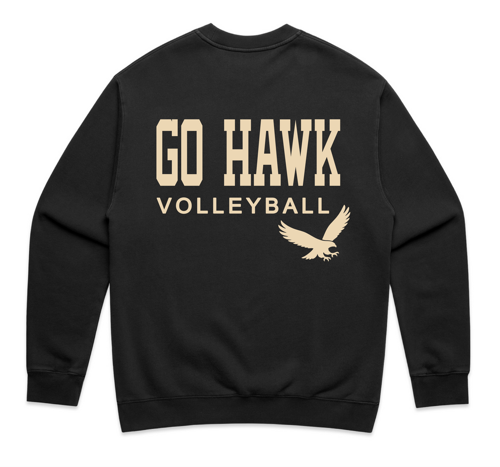 Go Hawk Volleyball Heritage Crewneck Sweatshirt