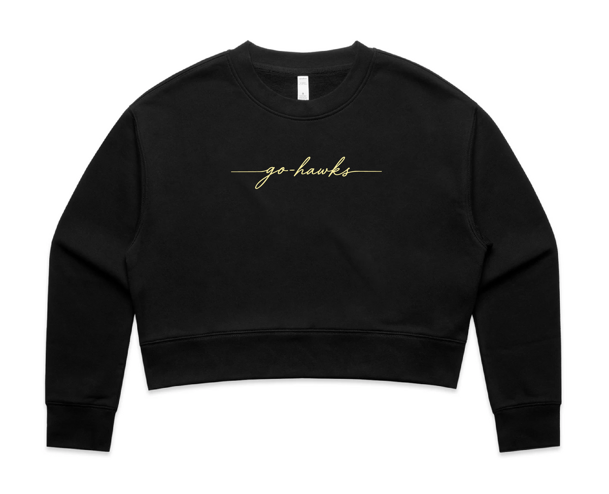 Go Hawks Cropped Sweatshirt