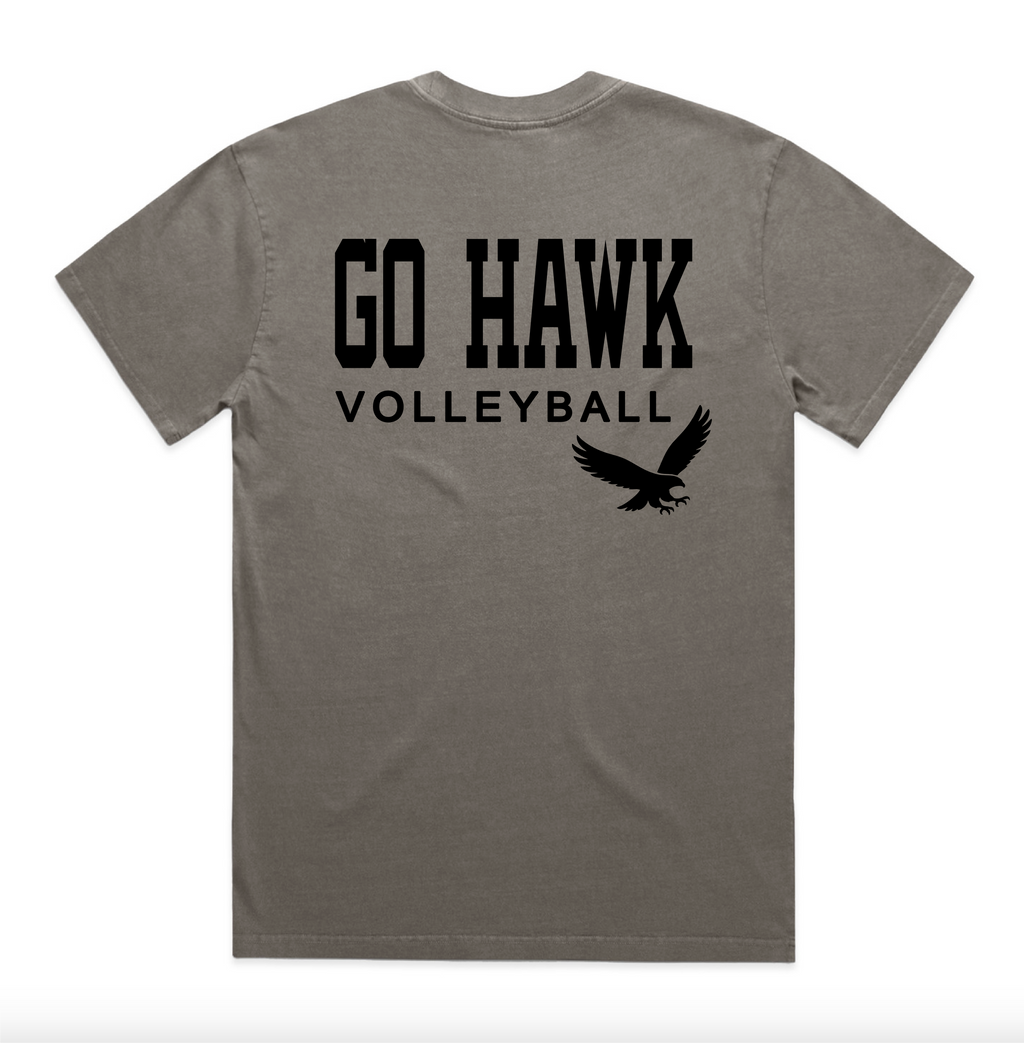 Go Hawk Volleyball Heritage Tee