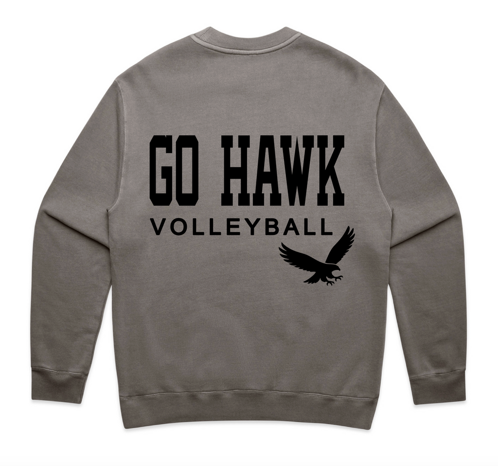 Go Hawk Volleyball Heritage Crewneck Sweatshirt