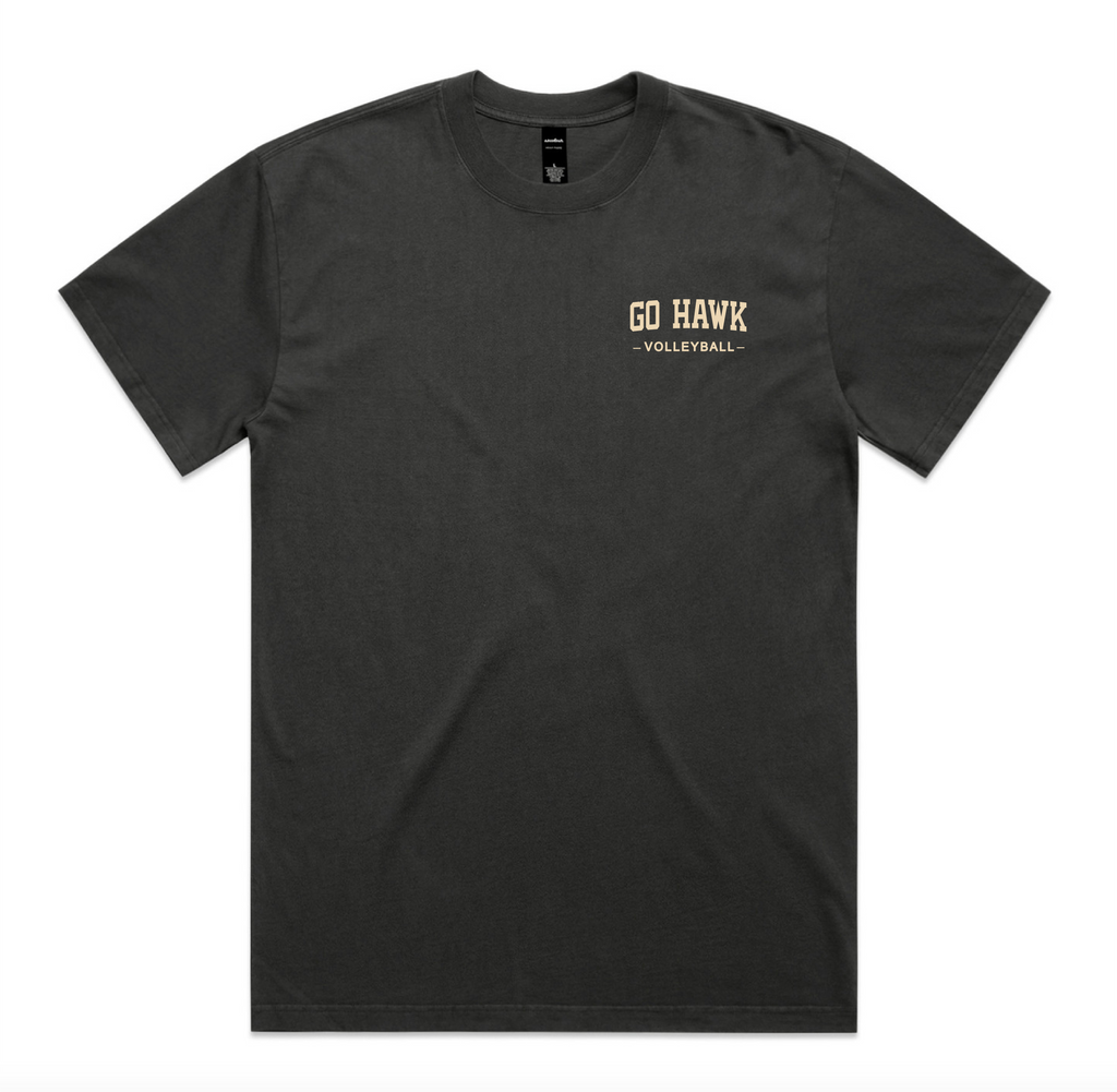 Go Hawk Volleyball Heritage Tee