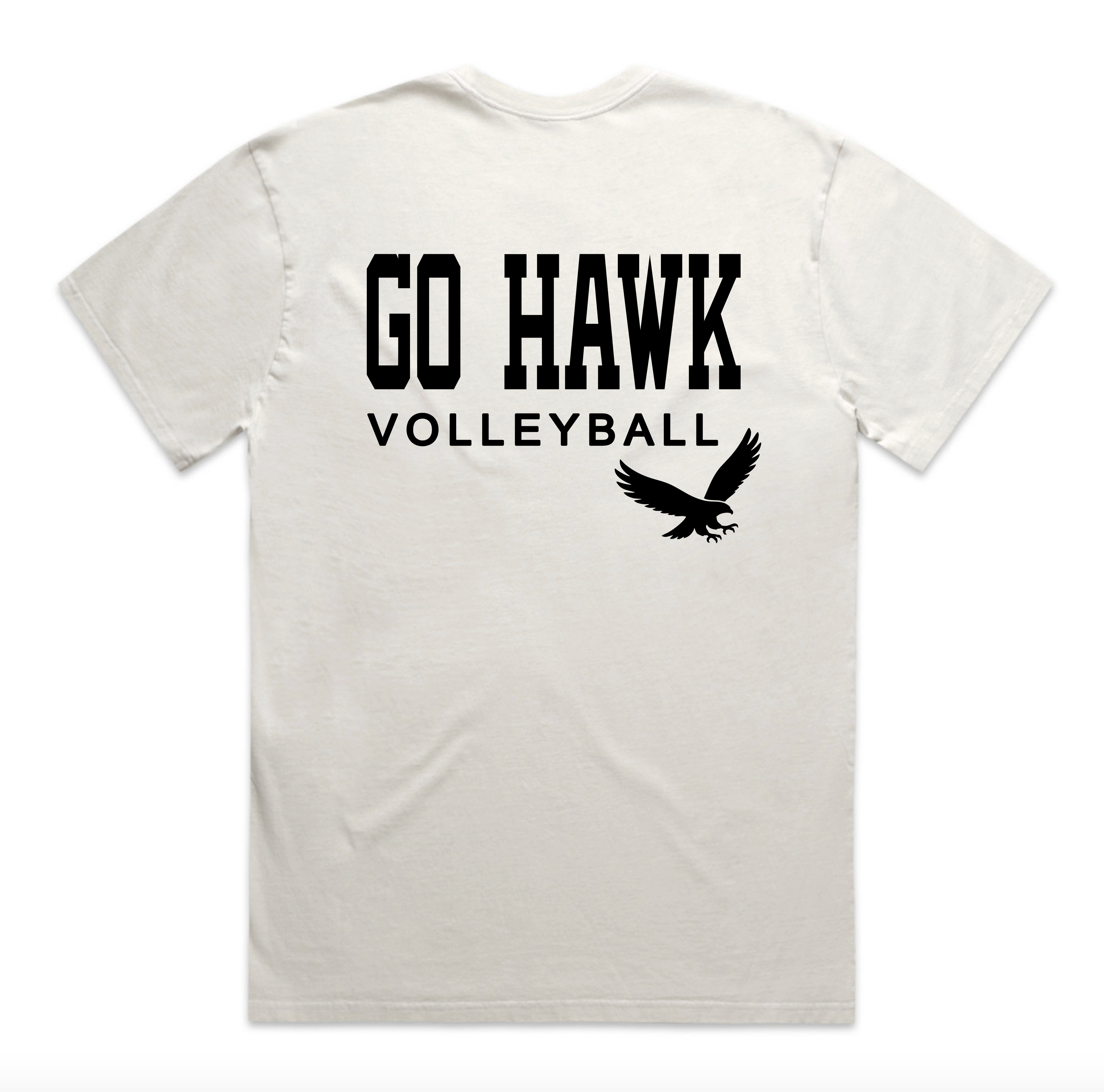 Go Hawk Volleyball Heritage Tee
