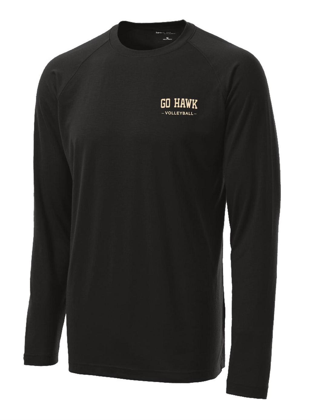 Go Hawk Volleyball Performance Long Sleeve Tee